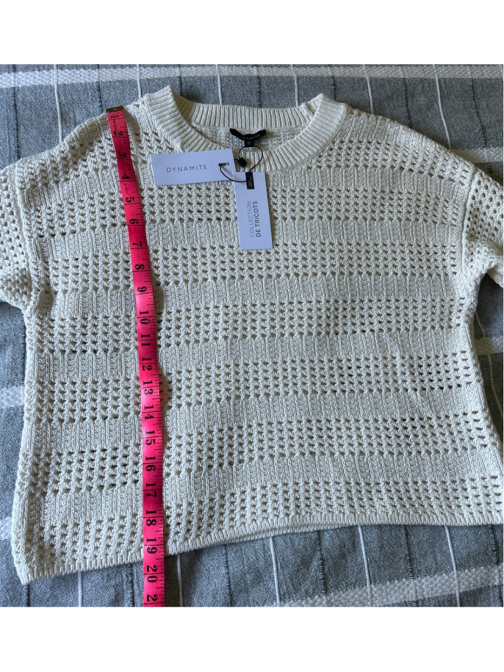 Women's Knitwear Beige Crew Neck Sweater Size S - Picture 8 of 8
